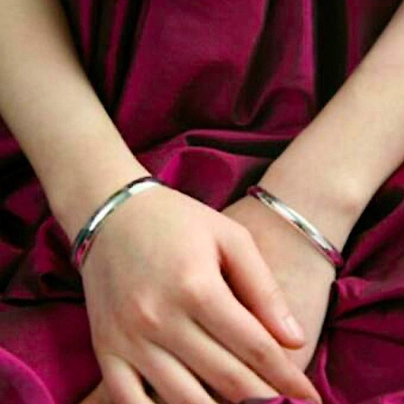 Thick Sterling Silver Cuff Bracelet, Cuff, Personalized Message, Message Bangle - Picture 9 of 13